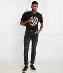 Джинсы мужские Just Cavalli с эффектом потертости, черный - фото 2