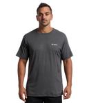 Футболка Columbia Kwick Hike Back Graphic Short Sleeve Tee, Black Heather/Linear View Multi - фото
