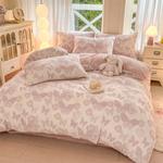 FUANNA Пододеяльник, 220x240 см, бабочки, розовый - фото 4