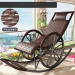 Fantasy Кресло-качалка из ротанга, двухслойное черное - фото 6