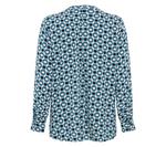 Современная туника-рубашка с оптическим рисунком Olsen, Midnight teal - фото 3