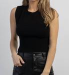 There She Goes Вязаная майка черного цвета Mimosa - фото 3