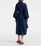 Джинсовое платье миди Zimmermann, Ink - фото 3