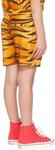 SSENSE Exclusive Kids Черно-оранжевые шорты Harimau Endless Joy - фото 3