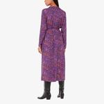 Тканое платье миди с крапчатым леопардовым принтом Whistles, мультиколор - фото 4