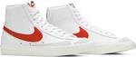 Кроссовки Nike Blazer Mid '77 Vintage 'White Mantra Orange', белый - фото 9