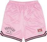 Шорты Supreme x Mitchell & Ness Satin Basketball Short 'Pink', розовый - фото 2