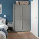 Прикроватная тумба Ikea Hauga 40x36, серый - фото 5