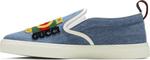 Кроссовки Gucci Slip-On Dublin Blue, синий - фото 4