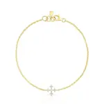 Браслет Tous Les Classiques Cross, золото/бриллианты - фото