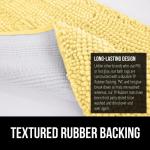 Коврик для ванной Gorilla Grip с овальным контуром, 61х49 см, желтый - фото 8