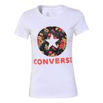 Футболка flowers printing short sleeve white Converse, белый - фото