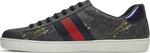 Кроссовки Gucci Ace GG Supreme Tigers, черный - фото 4
