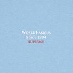 Толстовка Supreme World Famous Micro Hooded Sweatshirt 'Light Blue', синий - фото 3