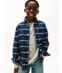 Рубашка regular fit Tommy Hilfiger, темно-синий - фото