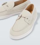 Кожаные слипоны Chambeliboat Christian Louboutin, Albatre - фото 3