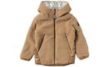 Детская утепленная куртка Moncler, бежевый - фото 3