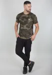 Рубашка с круглым вырезом Alpha Industries "BASIC T SMALL LOGO", оливковый - фото 4