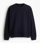 Свитшот H&M Loose Fit, темно-синий - фото