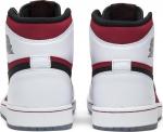 Кроссовки Air Jordan 1 Retro High OG Carmine, белый - фото 6