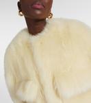 Укороченная куртка из овчины Bottega Veneta, Pale Yellow - фото 4