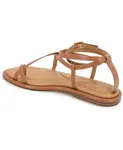 Women's Paros Square Toe Flat Sandals Kenneth Cole New York, коричневый/бежевый - фото 6
