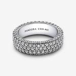 Кольцо Pandora Timeless Pavé Triple-row, серебро - фото 2