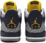 Кроссовки Air Jordan 3 Retro Michigan Wolverines PE, синий - фото 6
