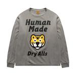 Рубашка с длинными рукавами, сделанная человеком, Серая - фото