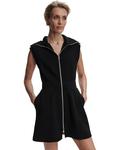 Платье Varley Rebecca Zip Through Dress, черный - фото