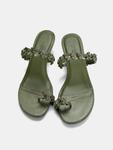 Сандалии с Т-образной перемычкой Pull&Bear, оливковый - фото 3