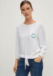 Топ с длинными рукавами CROPPED  comma casual identity, белый - фото 4