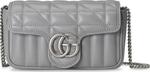 Сумка Gucci GG Marmont Super Mini Bag Deep Grey - фото 2