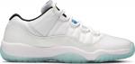 Кроссовки Air Jordan 11 Retro Low GS Legend Blue, белый - фото