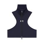 Куртка Courrèges Scuba Tracksuit Interlock Cropped Jacket 'Navy', синий - фото