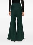 Victoria Beckham брюки широкого кроя, зеленый - фото 4