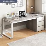 Компьютерный стол Naijia 140 см с ящиком, Morandi Gray - фото 2