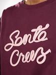 Свитер Santa Cruz Ribbon Script Front Crew Sweater, dark cherry - фото 5