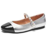 Туфли Мэри Джейн женские Hotwind, бежевый/черный - фото