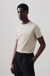 Футболка H&M Slim Fit Cotton, бежевый - фото 6