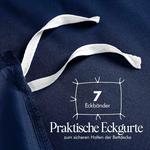 Комплект постельного белья Utopia Bedding, 3 предмета, 200x200/50x75 см, темно-синий - фото 6