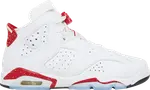 Кроссовки Air Jordan 6 Retro GS Red Oreo Sample, белый - фото