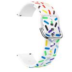 Ремешок Huawei Совместимость Силиконовый материал CHENSONG, Белая радуга - фото 4