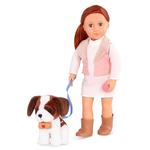 Детская кукла Our Generation Delphia 46 см со щенком сенбернара OurGeneration - фото