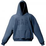 Худи Yeezy Gap Engineered by Balenciaga Dove Shrunken, темно-синий - фото