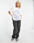 Белая футболка оверсайз с рисунком ASOS DESIGN - фото 5