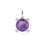 Подвеска Tous Color Pills, серебро/аметист - фото