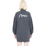 Платье с длинными рукавами женское темно-серое Evisu - фото 3