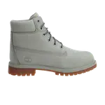 Ботинки Timberland Premium 6 Inch Junior с логотипом, серый - фото