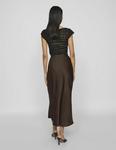 Юбка VILA VIELLETTE MIDI SKIRT, Coffee Bean/Brown - фото 3